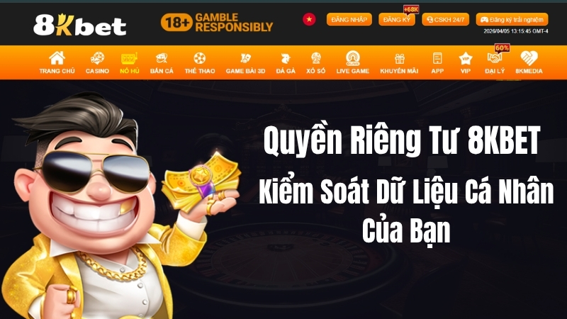Quyền Riêng Tư 8KBET – Chính Sách Cookie & Dữ Liệu Cá Nhân